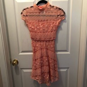 Light pink lace dress